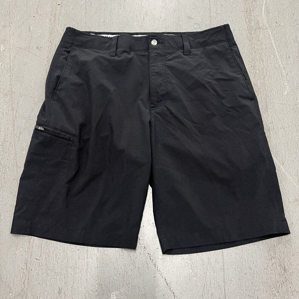 Callaway Men's Black Golf Chino Shorts Big and Tall Size 34‎ Flat Front Pockets
